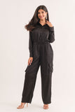 Utility Elastic Waist Satin Jumper