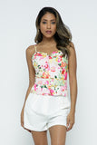 Floral Bustier Top