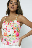 Floral Bustier Top