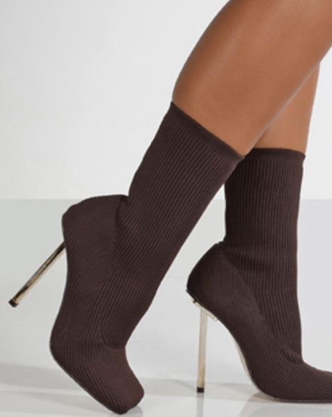 High Heel Sock Boots