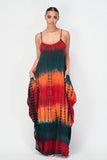 Rainbow Tie Dyed Pocketed Dress