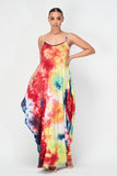 Rainbow Tie Dyed Pocketed Dress